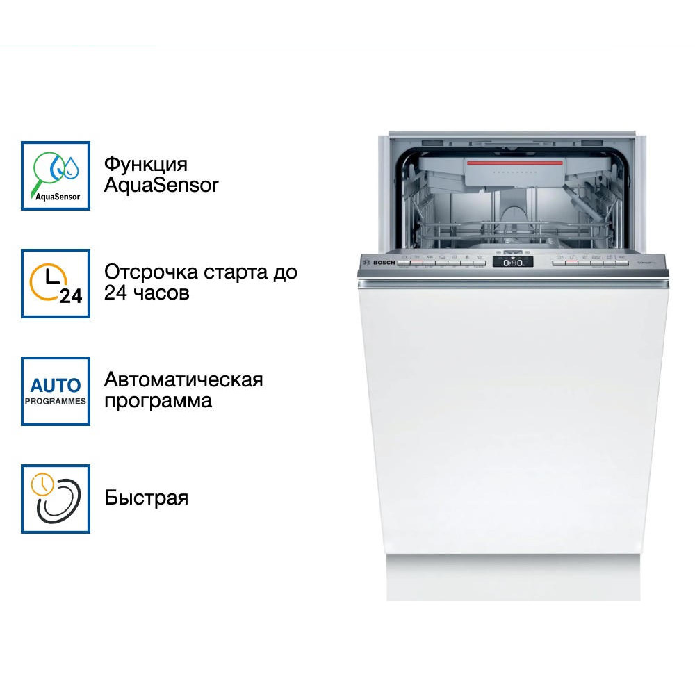 Встраиваемая посудомоечная машина Bosch SPH4HMX31E