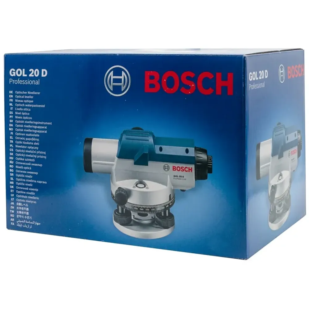Bosch GOL 20 D Professional оптический нивелир с поверкой, 061599409X