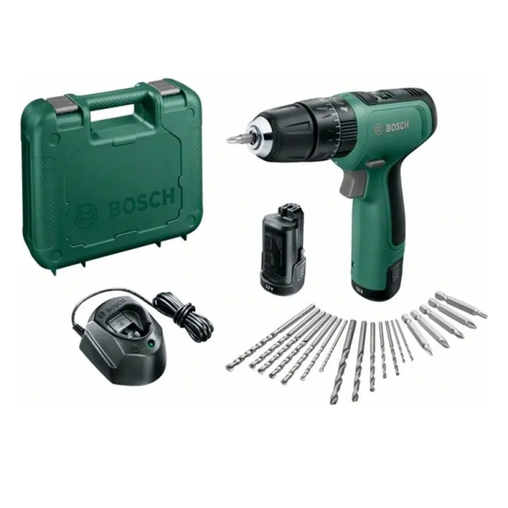 Bosch EasyImpact 1200 аккумуляторная дрель-шуруповерт (2 x 1.5 Ач, ЗУ), 06039D3102