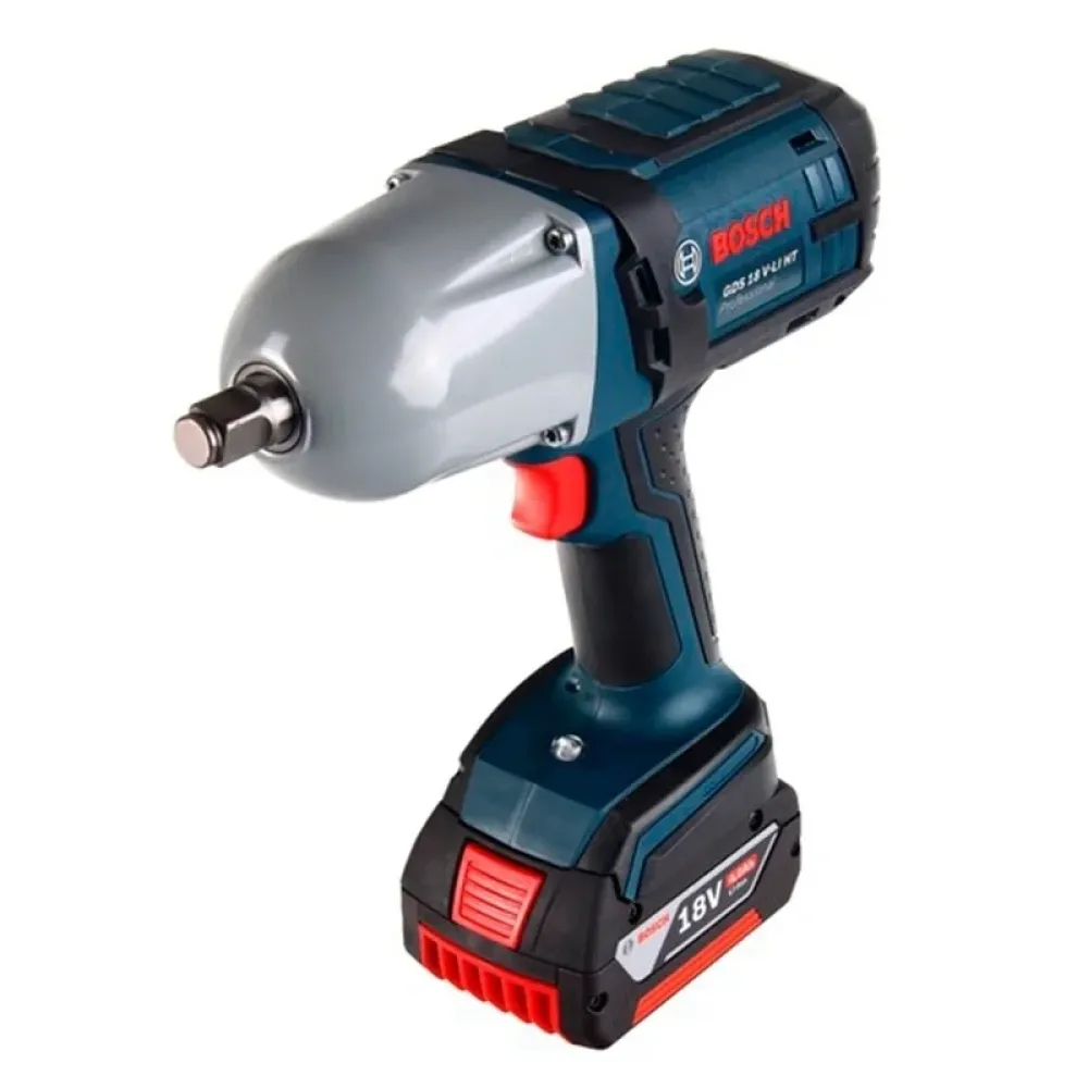 Bosch GDS 18 V-LI HT Professional аккумуляторный гайковёрт (2 x 4 Ач, ЗУ), 06019B130A