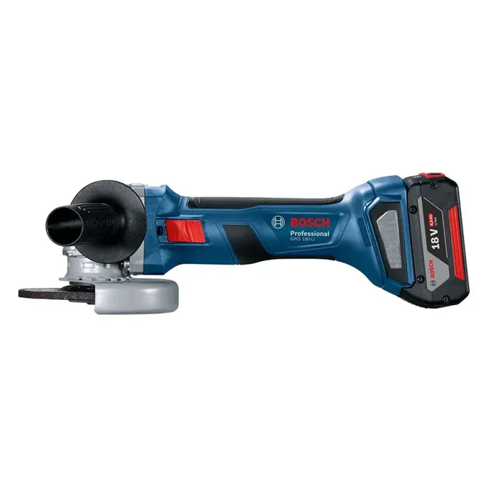 Bosch GWS 180-LI Professional аккумуляторная шлифмашина угловая (1 x 4 Ач, ЗУ), 06019H90R1