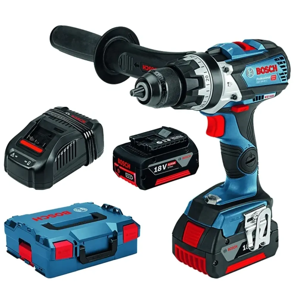 Bosch GSB 18V-110 C Professional аккумуляторная ударная дрель-шуруповерт (2 x 5 Ач, ЗУ), 06019G030D