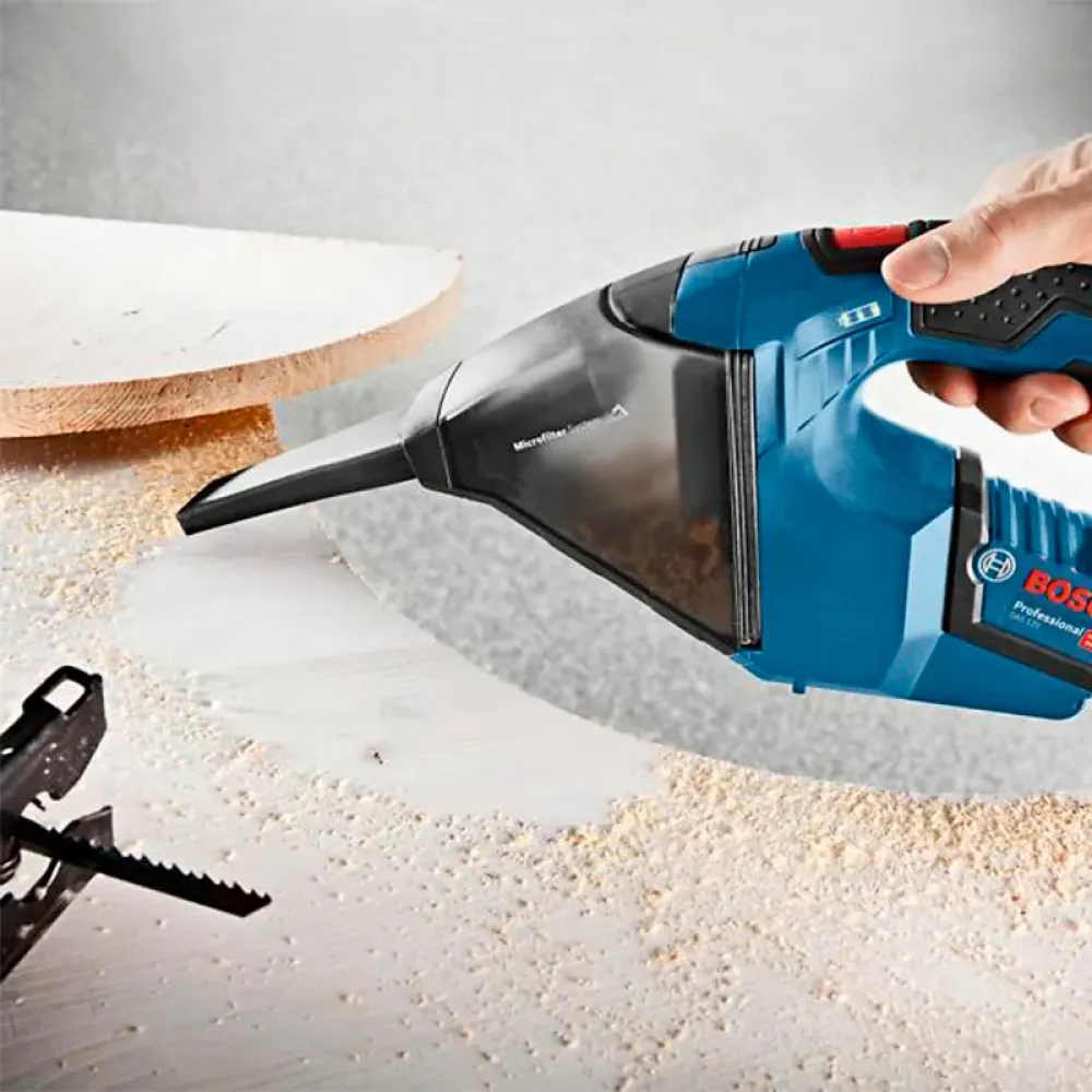 Аккумуляторный набор Bosch Professional: шуруповерт GSB 120-LI с пылесосом GAS 12V (2 x 2 Ач, ЗУ), 0615990M45