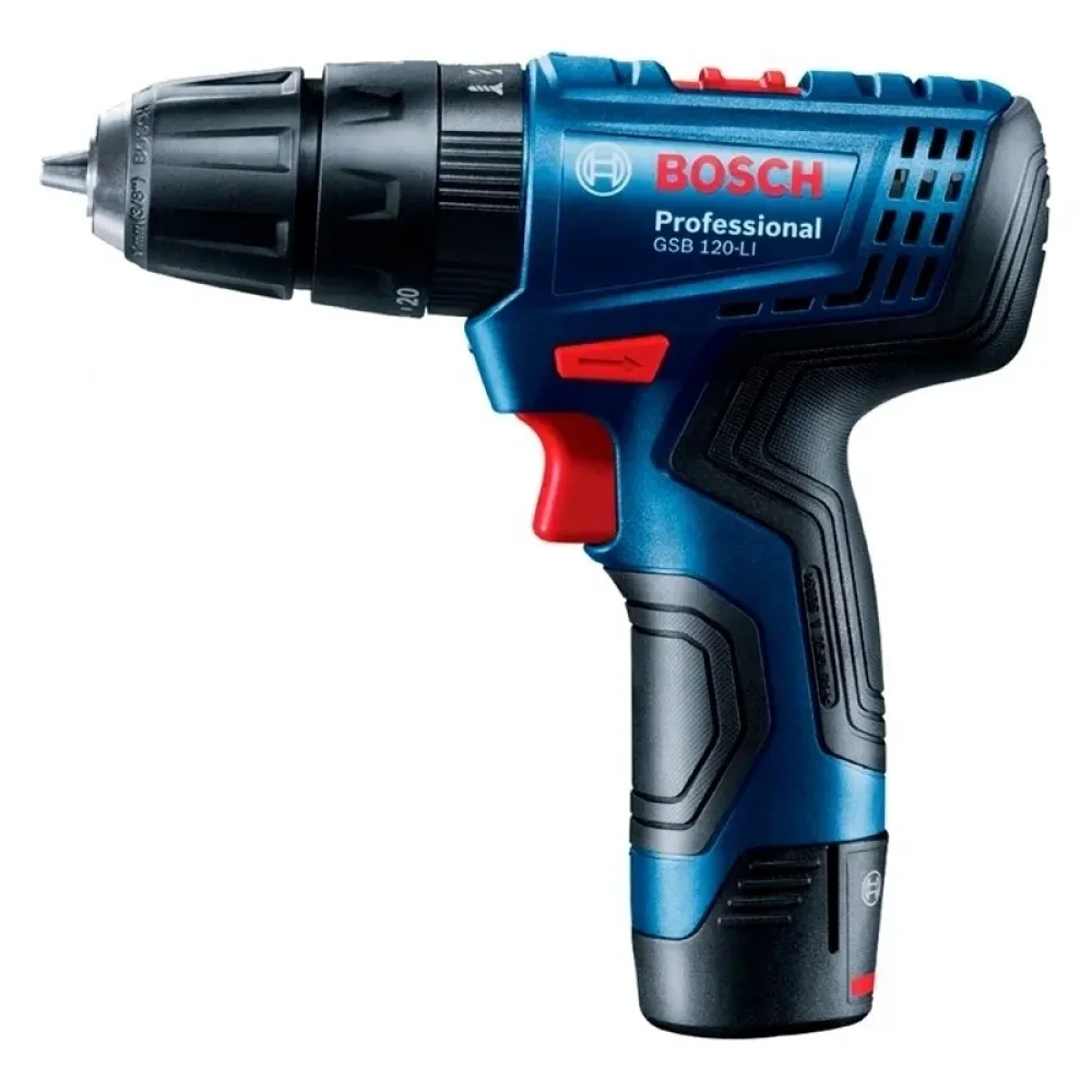 Bosch GSB 120-LI Professional аккумуляторная дрель-шуруповерт (2 x 2 Ач, ЗУ), 06019G8100
