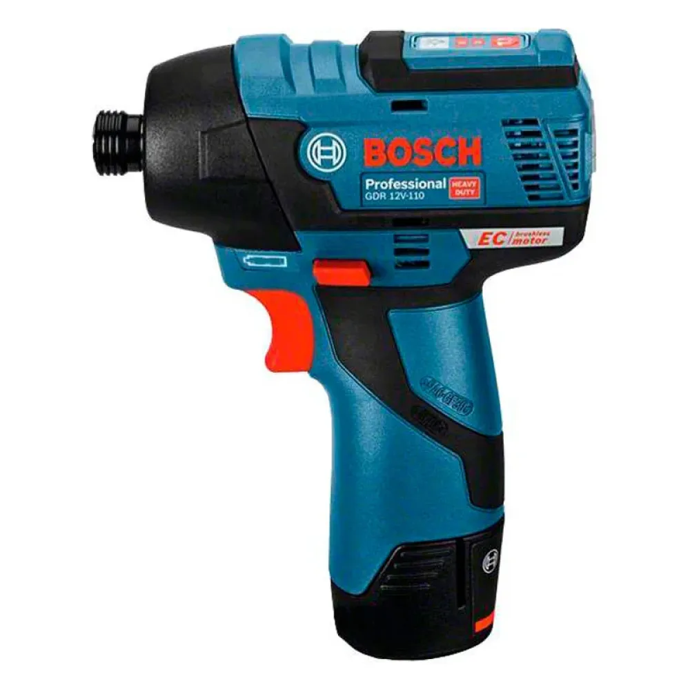 Bosch GDR 12V-110 Professional винтоверт аккумуляторный (2 x 3 Ач, ЗУ), 06019E0005