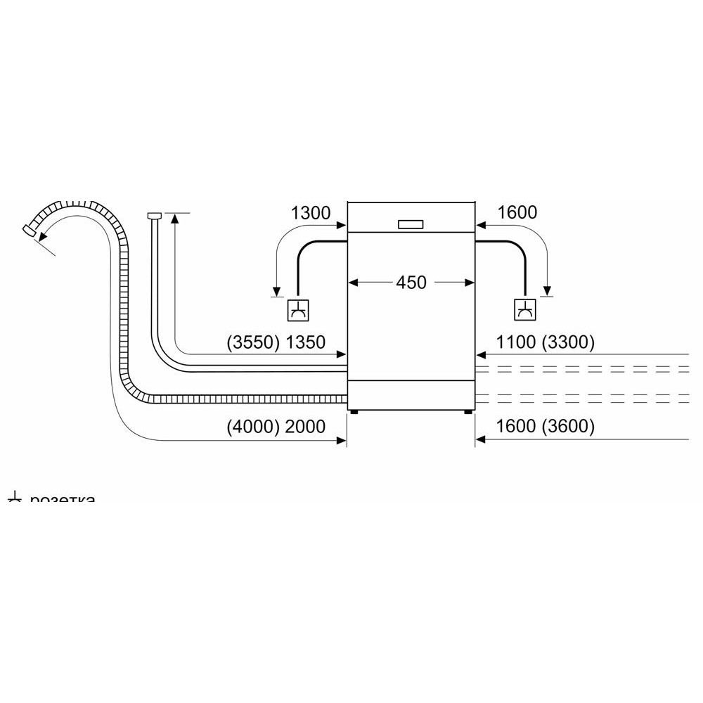 Встраиваемая посудомоечная машина Bosch SRV2IMX1BR