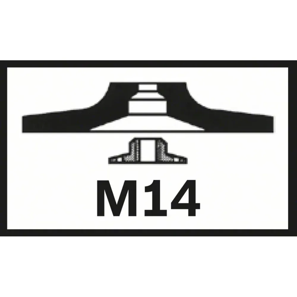 Bosch Standard опорная тарелка M14 125 мм, жесткая, 2608601784