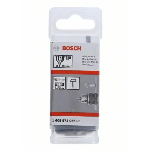 Bosch Keyless Chuck кулачковый патрон до 10 мм, 3/8 дюйма - 24, 1608571066