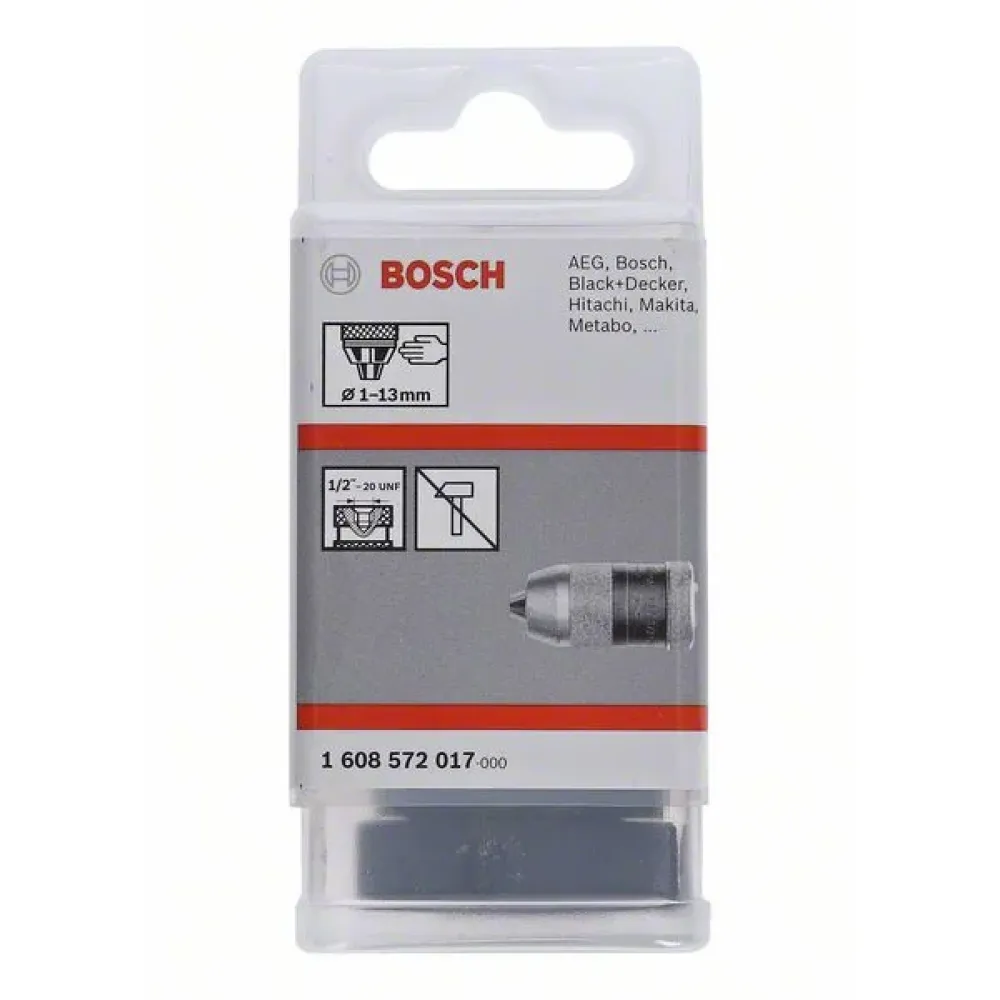 Bosch Keyless Chuck быстрозажимной сверлильный патрон 1.0-13 мм, 1/2 дюйма - 20, 1608572017
