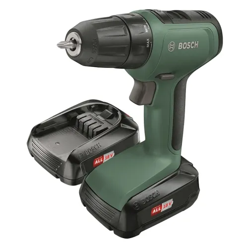 Bosch UniversalDrill 18 аккумуляторная дрель-шуруповерт (2 x 1.5 Ач, ЗУ) с кейсом, 06039C8005