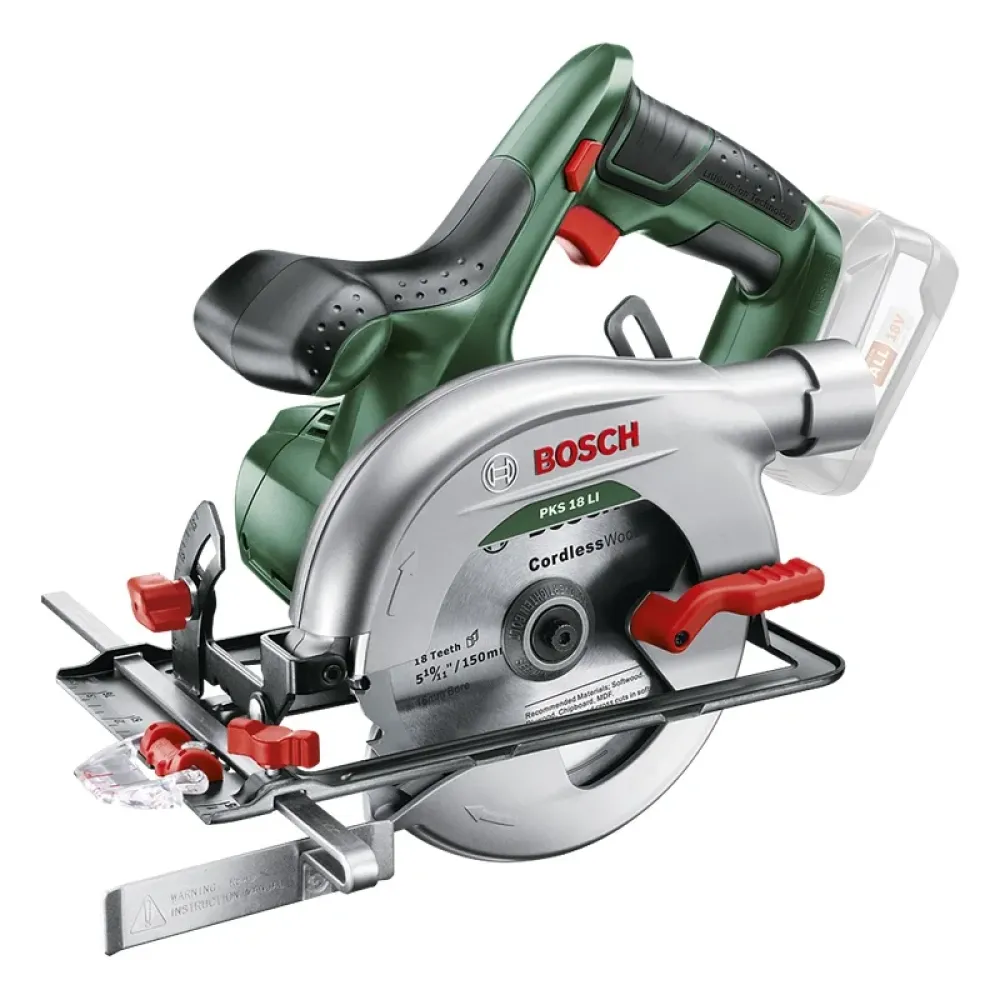 Bosch PKS 18 LI Solo аккумуляторная дисковая пила (без АКБ и ЗУ), 06033B1300