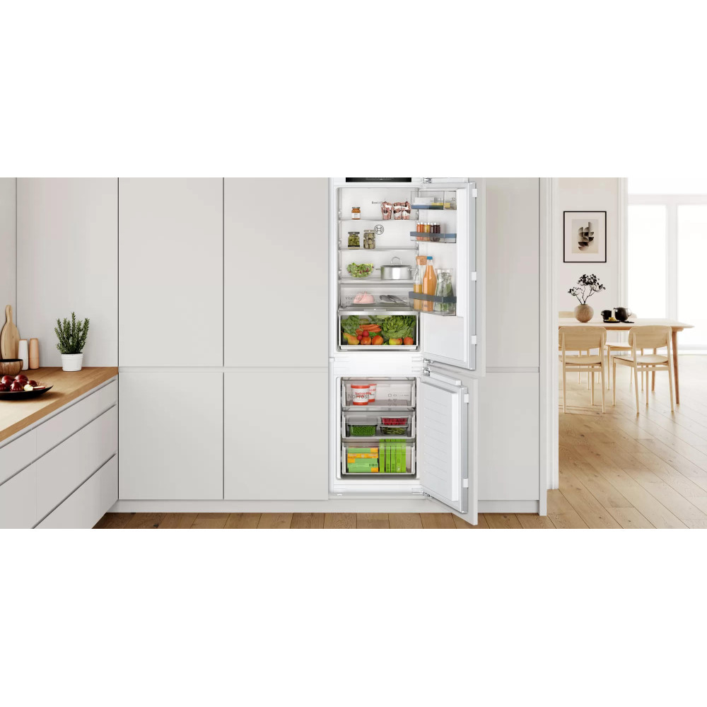 Встраиваемый двухкамерный холодильник Bosch KIN86VFE0