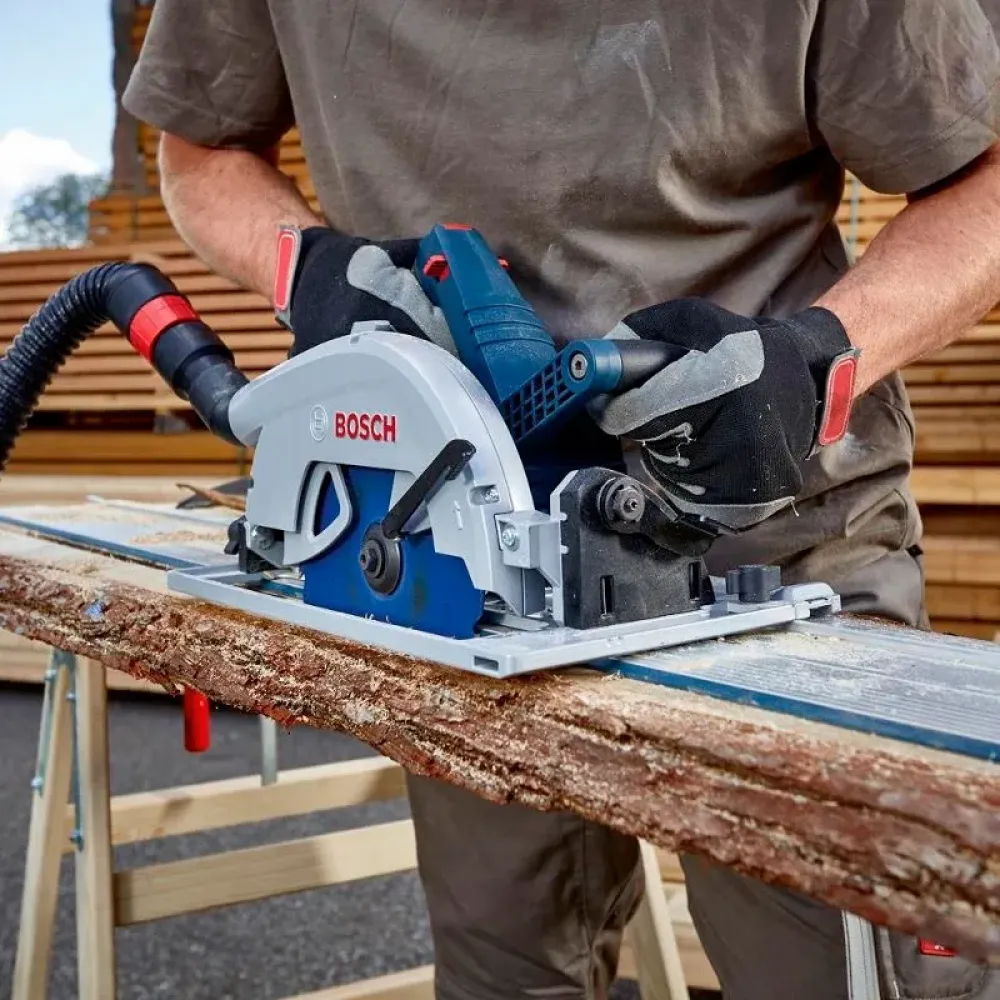 Bosch GKS 18V-68 GC Professional аккумуляторная циркулярная пила (2 x 8 Ач, ЗУ) с модулем Bluetooth, 06016B5101