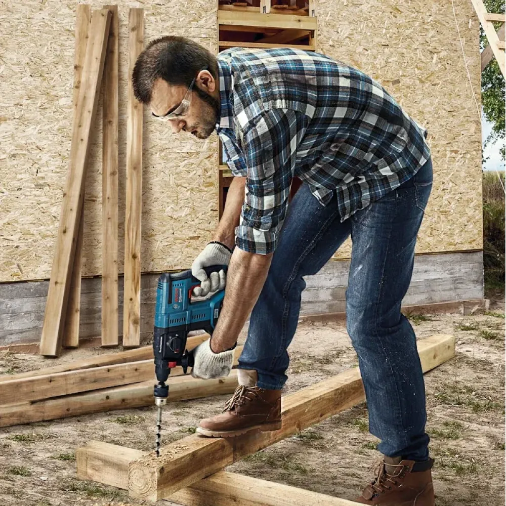 Набор аккумуляторного инструмента Bosch Professional: угловая шлифмашина GWS 180-LI с перфоратором GBH 180-LI (2 х 4 Ач, ЗУ), 0615990N05