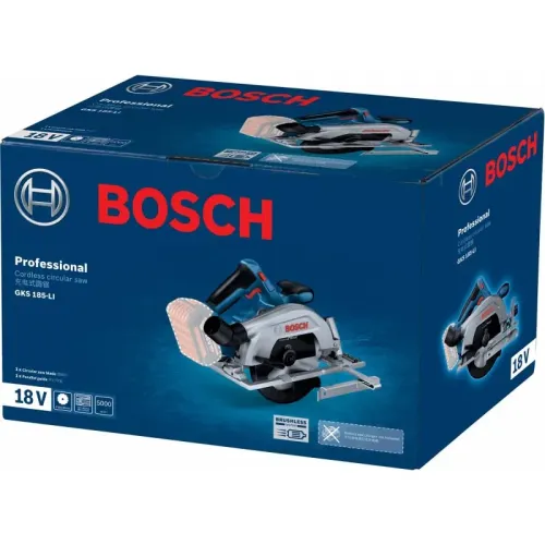 Bosch GKS 185-LI Professional Solo аккумуляторная циркулярная пила (без АКБ и ЗУ), 06016C1221