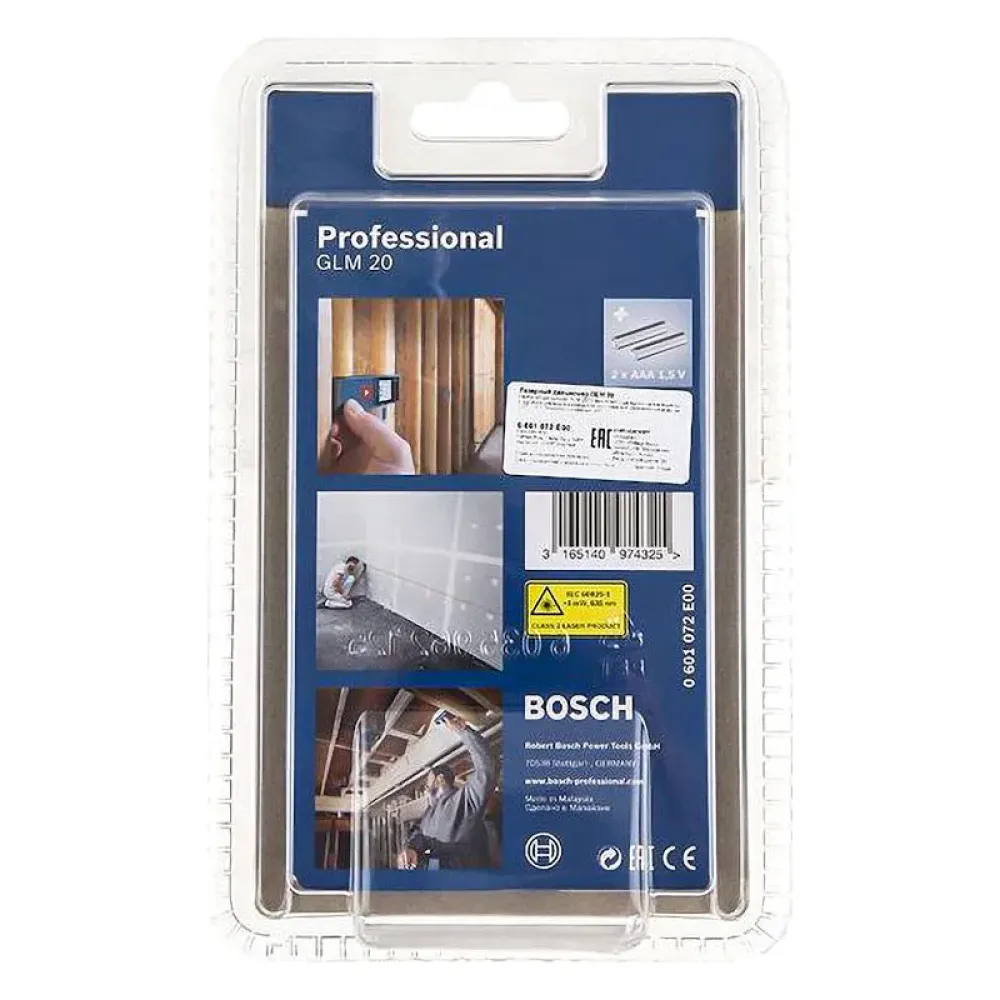 Bosch GLM 20 лазерный дальномер 0601072E00