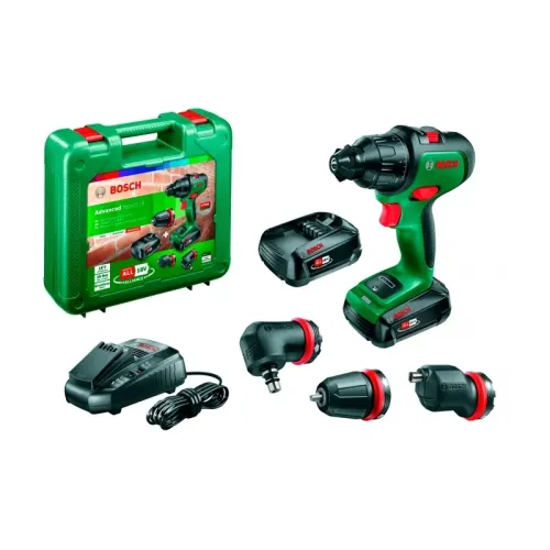 Bosch AdvancedImpact 18 Set аккумуляторная ударная дрель-шуруповерт (2 x 2.5 Ач, ЗУ) с набором насадок, 06039B510B